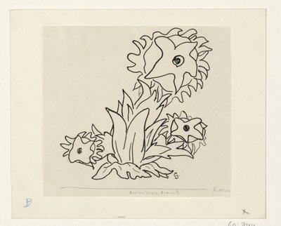 Blomster af Leo Gestel (signed by artist)