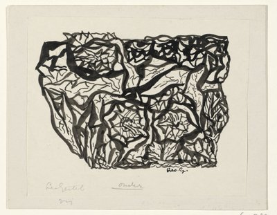 blomsterbusk af Leo Gestel (signed by artist)