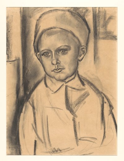 Portræt af en ukendt dreng af Leo Gestel (signed by artist)