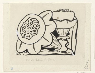 to blomster af Leo Gestel (signed by artist)