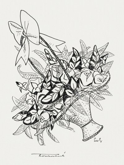 Kurv med blomster (ca. 1891–1941) af Leo Gestel