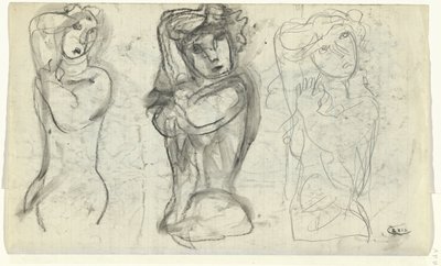 Tre nøgne kvinder af Leo Gestel