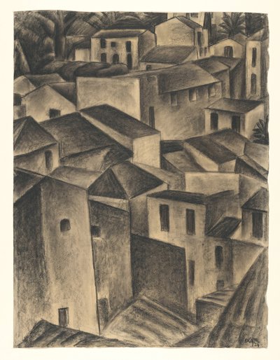 Ansigt i en italiensk landsby af Leo Gestel