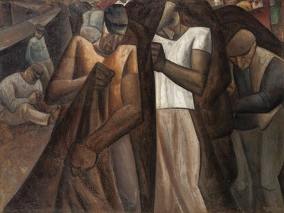 Nettendragers, ca. 1924 (olie på lærred) af Leo Gestel
