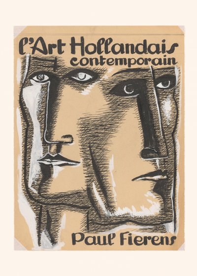 Design af bogomslag til L’art Hollandais Contemporain 1933 af Leo Gestel