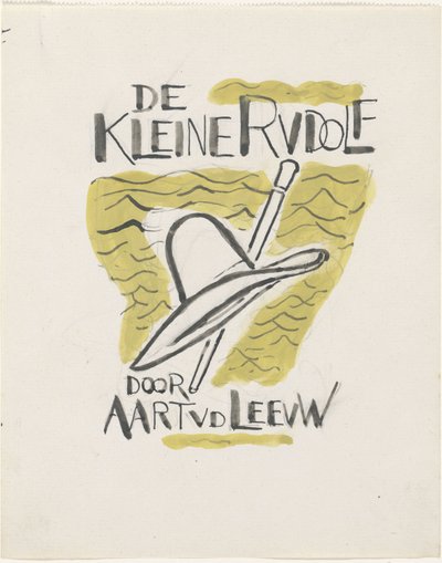 Design til et bind til: Aart van der Leeuw, Den Lille Rudolf, 1930 af Leo Gestel