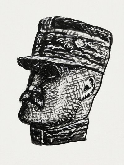 Portræt af Ferdinand Foch (ca. 1891–1941) af Leo Gestel
