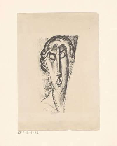 Portræt af en ukendt kvinde af Leo Gestel