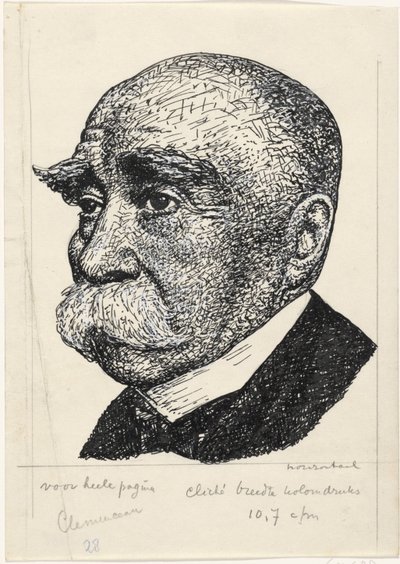 Portret af George-Eugene-Benjamin Clemenceau af Leo Gestel