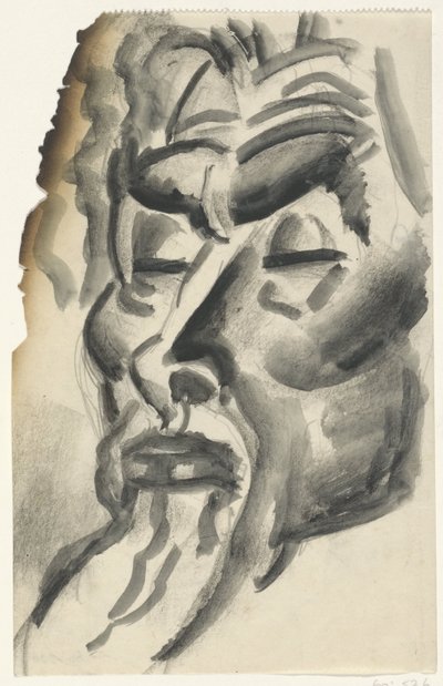 Portræt af Jan Toorop af Leo Gestel