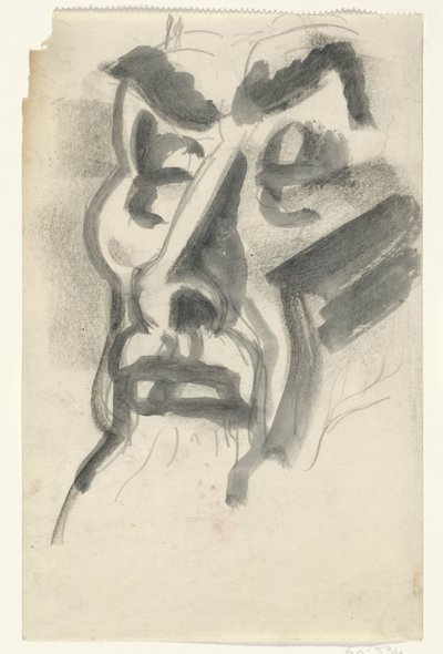 Portræt af Jan Toorop af Leo Gestel