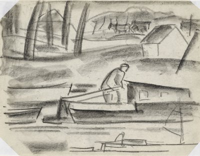 Skipper ved roret af Leo Gestel