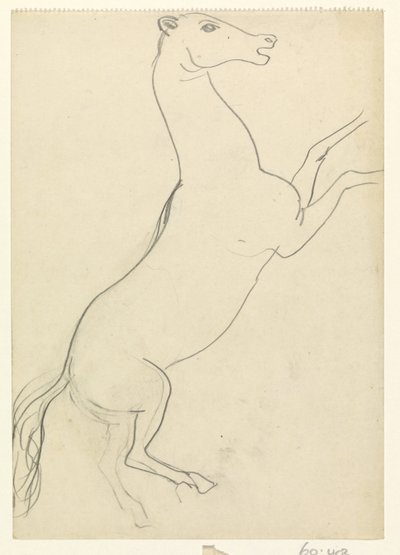 Opvoksende hest uden manke af Leo Gestel