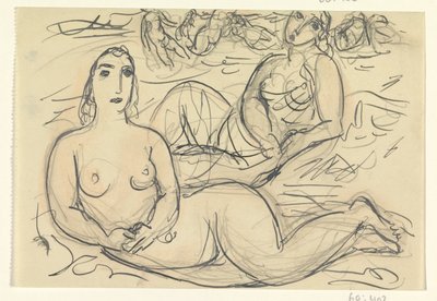 To nøgne kvinder i vandet af Leo Gestel