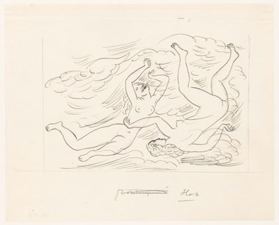 To nøgne kvinder svømmer af Leo Gestel