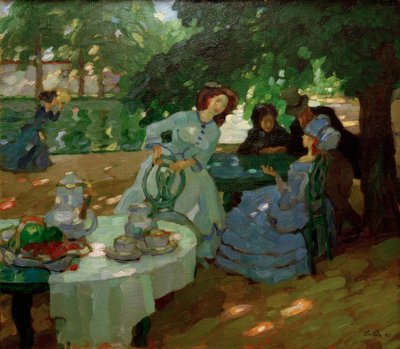 Morgenmad udendørs af Leo Putz