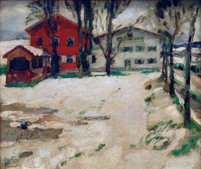 Kro i sneen af Leo Putz