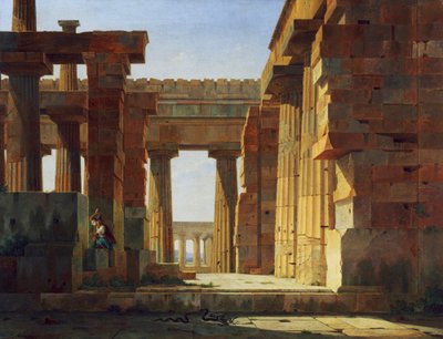 Poseidons tempel i Paestum af Leo von Klenze