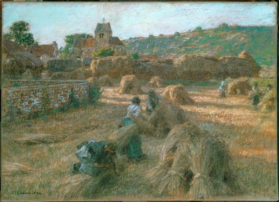 Indbinding af skiver af Leon Augustin Lhermitte