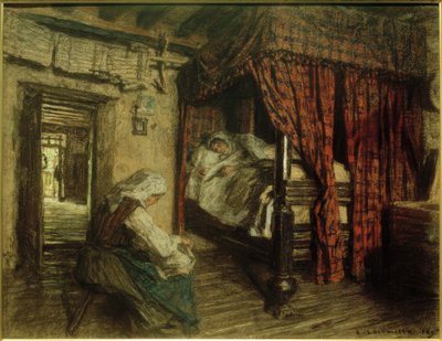 Interiør af Leon Augustin Lhermitte