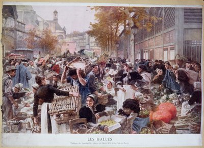 Les Halles, 1893 af Leon Augustin Lhermitte