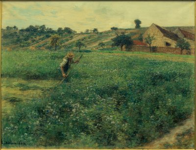 Plæneklipper i lucernemarken af Leon Augustin Lhermitte
