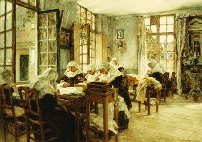 Nonner syning, af Leon Augustin Lhermitte