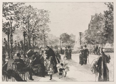 Tuileries haver. af Leon Augustin Lhermitte