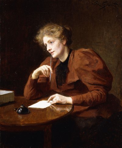 Ung høvende; Ung Høvder, c.1920 af Leon Augustin Lhermitte
