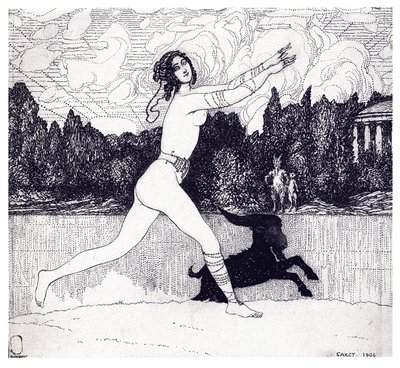 En støtte til Vision Magajine Zo og maleri 1906. 4, 1906 af Leon Bakst