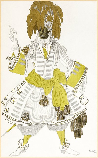 Sort garderkostumedesign fra The Designs of Léon Bakst for The Sleeping Princess af Leon Bakst
