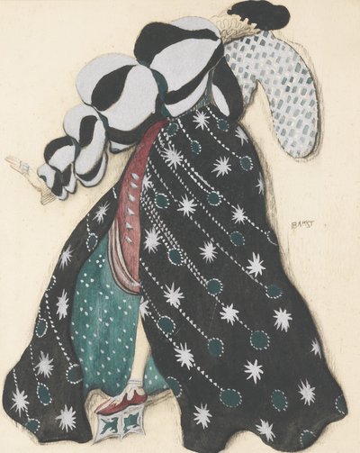 Kostumedesign til Balletten The Legend of Joseph af R. Strauss af Leon Bakst