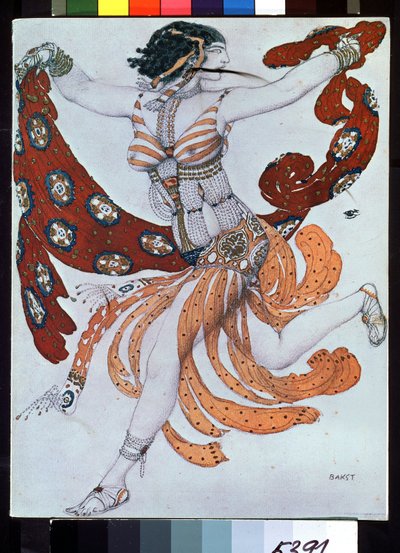 Kostumedesign til balletten Cleopatra af A. Arensky af Leon Bakst