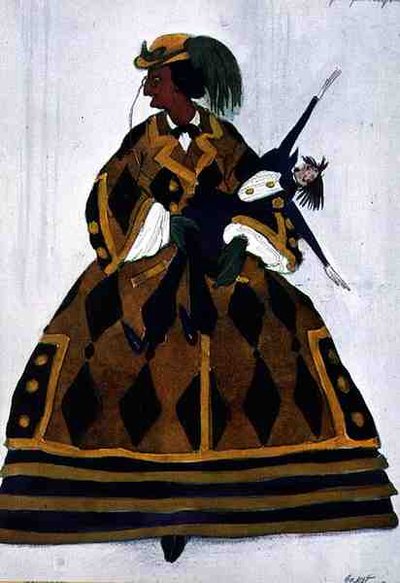 Kostume til englænderen, fra La Boutique Fantastique af Leon Bakst
