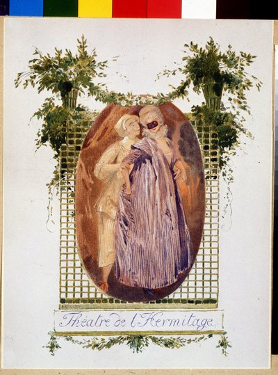 Cover af et program fra Ermitage Theatre af Leon Bakst