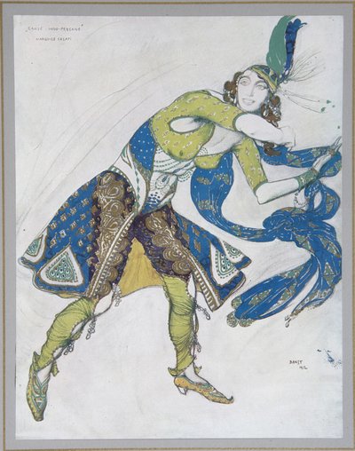 Indisk dans The Marquise de Casati, 1912 af Leon Bakst