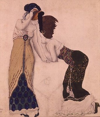 Moderne kjole fra `Fantasie Sur le Costume Moderne