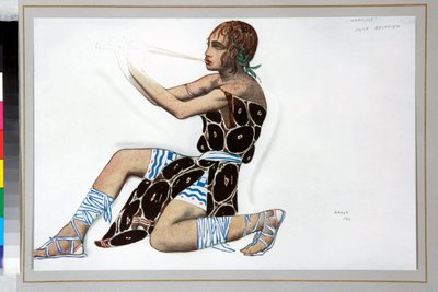 ""Narcisse"" Kostume designet af Leon Bakst (1866-1924) til balletten ""Narcisse"" af Nicolas Tcherepnine (1873-1945) af Leon Bakst