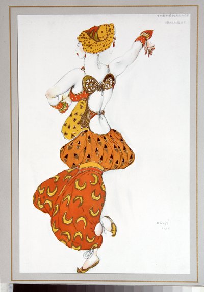 Russian Ballet: Odalisque for "Sheherazade"" instrueret af Michel Fokine af Leon Bakst