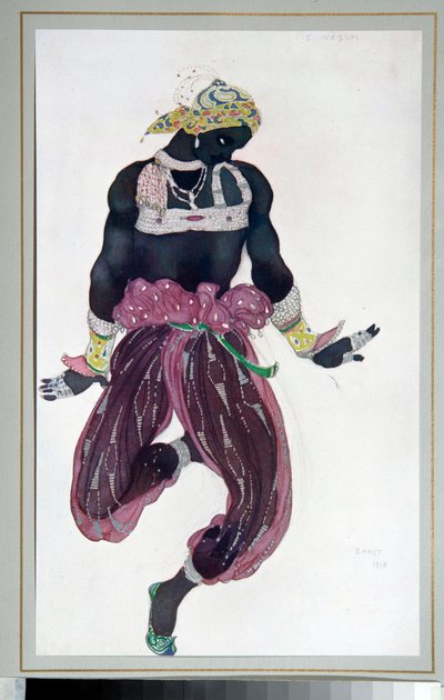 Russian Ballet : tegning til balletten "Sheherazade" instrueret af Michel Fokine af Leon Bakst