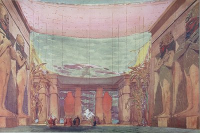 Scenedesign til balletten Cléopatre, 1909 af Leon Bakst