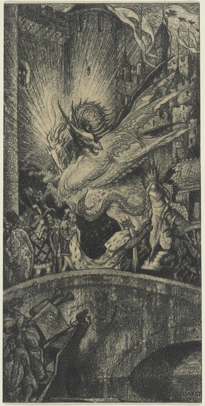 Studie til en scenografi af Leon Bakst