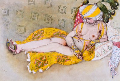 Den gule sultana, 1916. af Leon Bakst
