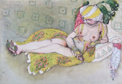 The Yellow Sultans Wife, 1916 af Leon Bakst