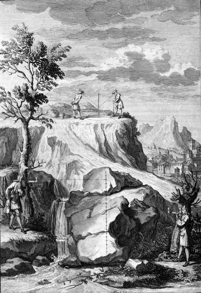 Godbidder om arkitektur: tavle taget fra "" De Architectura Libri decem"" af Leon Battista Alberti (1404-1472), arkitekt, matematiker, italiensk poet fra renæssancen, London af Leon Battista Alberti