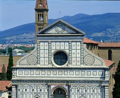 Udsigt over Santa Maria Novella, ca. 1450-70 af Leon Battista Alberti