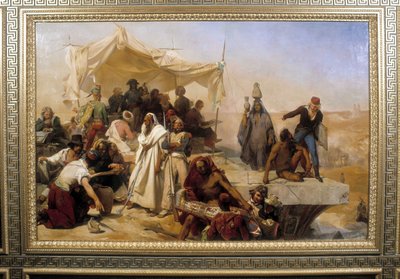 Ekspedition fra Egypten under ordre fra Bonaparte. Maleri af Leon Cogniet (1794-1880) af Léon Cogniet