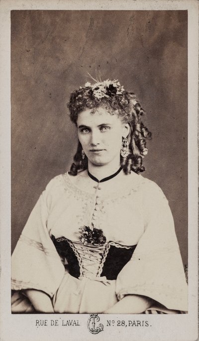 Portræt af Christine Nilsson 1843-1921. af Leon Cremiere