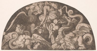 Jupiters ørn bringer Psyche vand fra Styx af Leon Davent