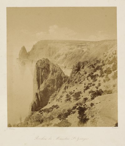 George-klostrets klipper (Rochers du Monastere St. Georges) af Leon Eugéne Méhédin